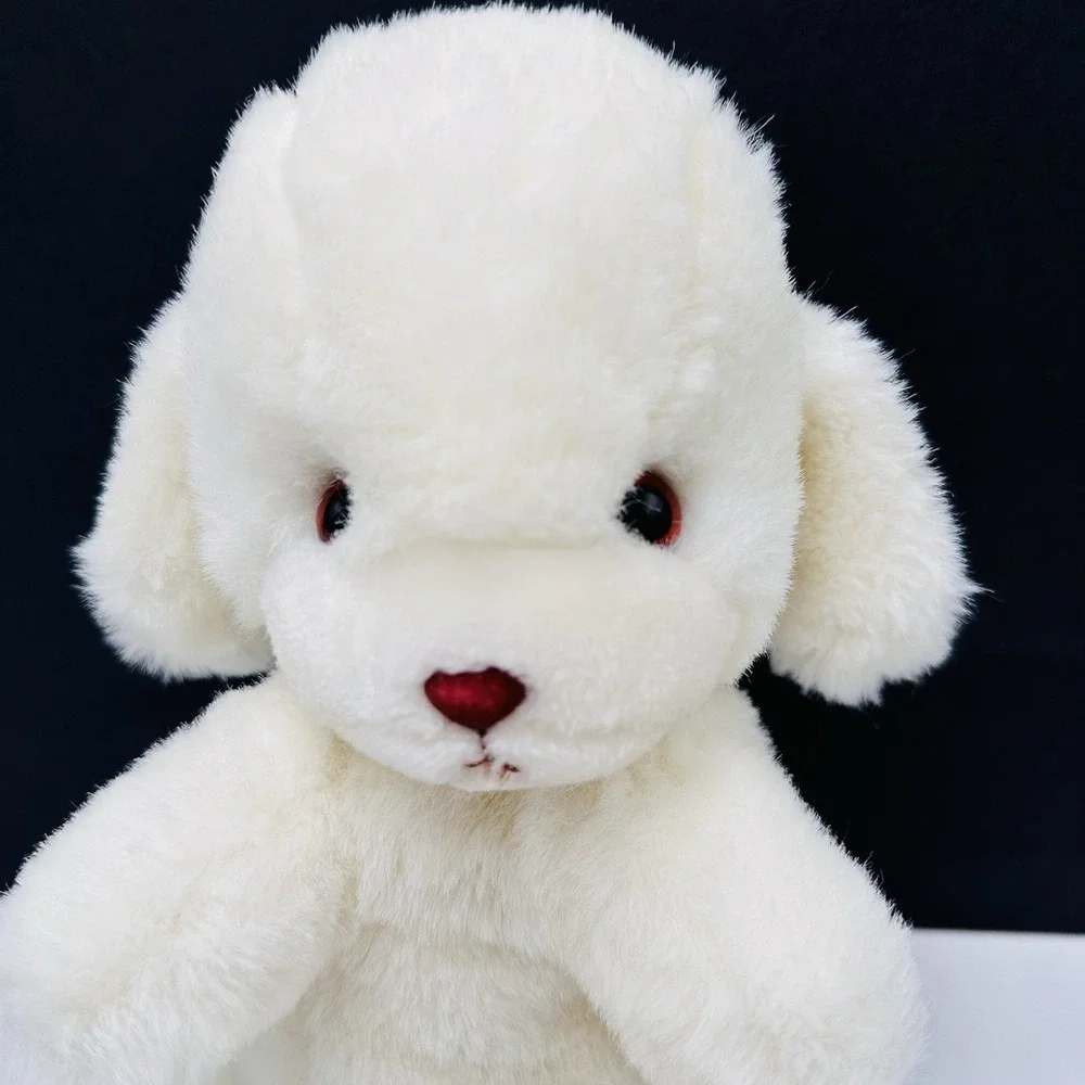 GUND 1982 White Puppy Dog Smooch Plush with Rattle Tail 10